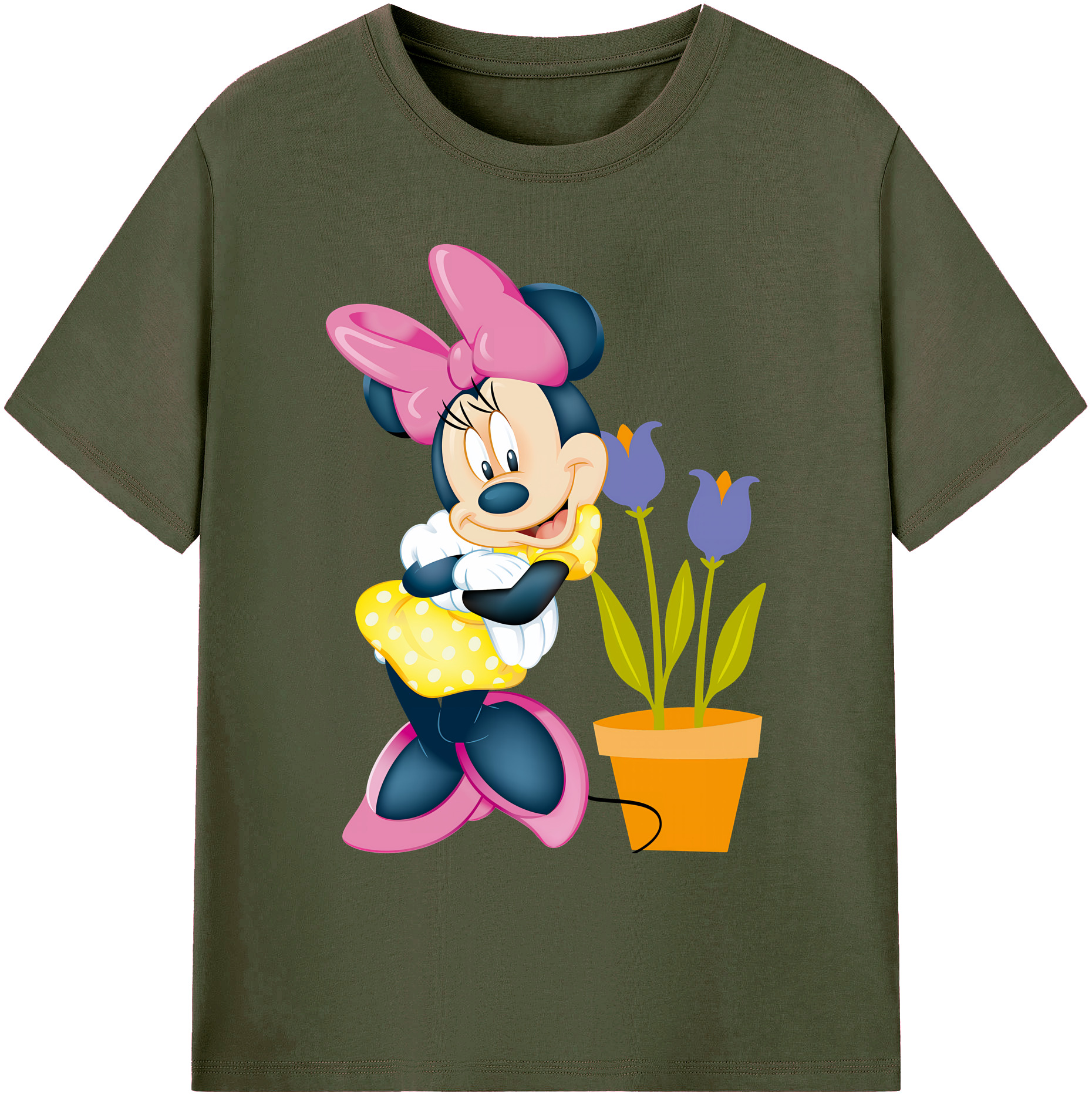 ミッキーマウス Mickey Mouse 綿100％ メンズ半袖Tシャツ｜肌触りやわらか＆通気性